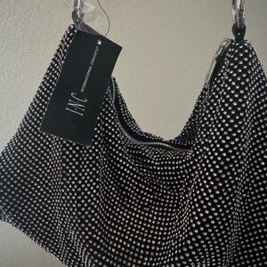 INC International Concepts Shiny Silver Shinny bag